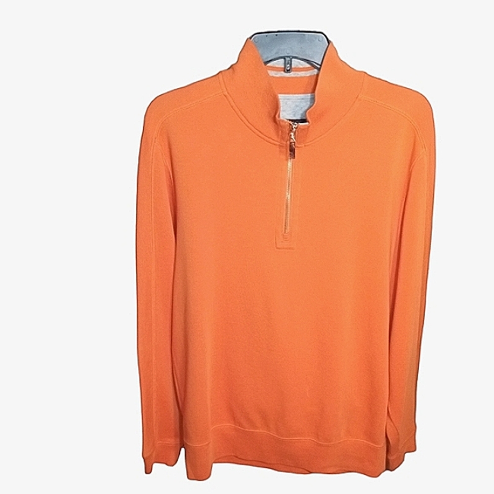 Robert Talbott Quarter Zip Sweater size Large